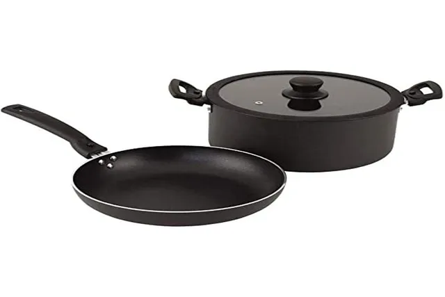 outwell-culinary-kochset-faltbares-camping-kochset-mit-glas-silikon-deckel-dampf image 1