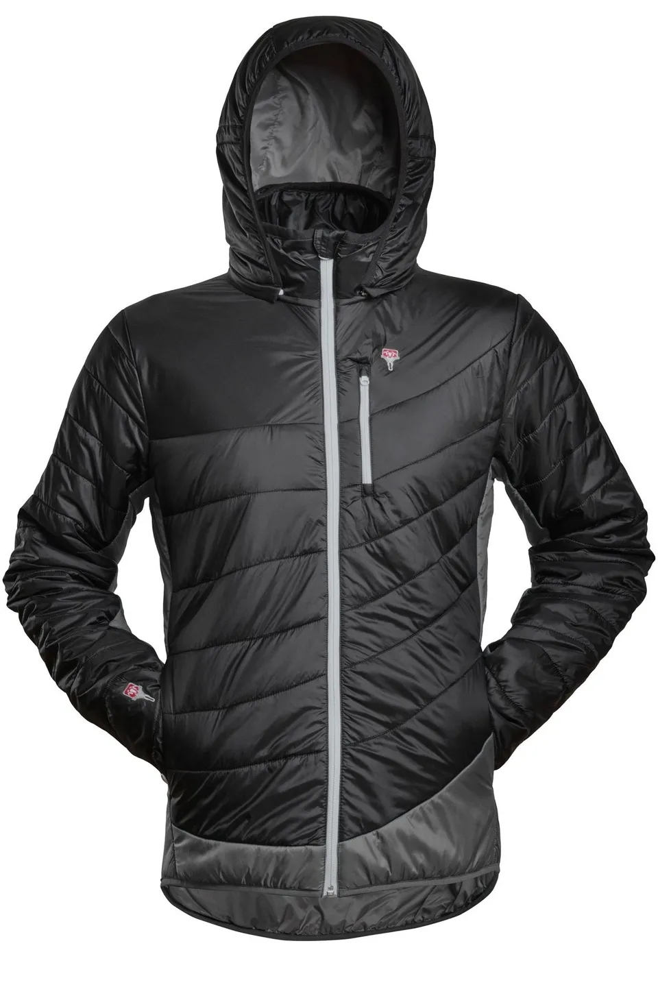 gr-ezi-bag-refreshful-silkwool-jacket-herren-isolationsjacke-black-grey-wolle-re image 1