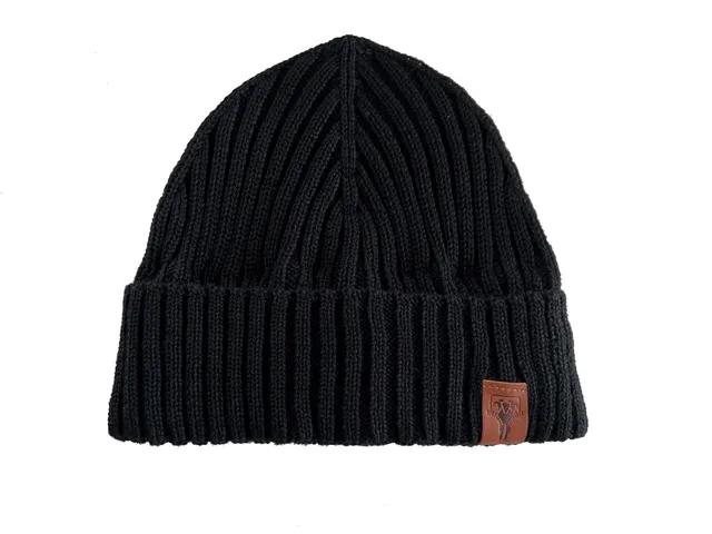 gr-ezi-bag-merino-fisherman-beanie-black-merinowolle-mit-fleece-innenband-winter image 1