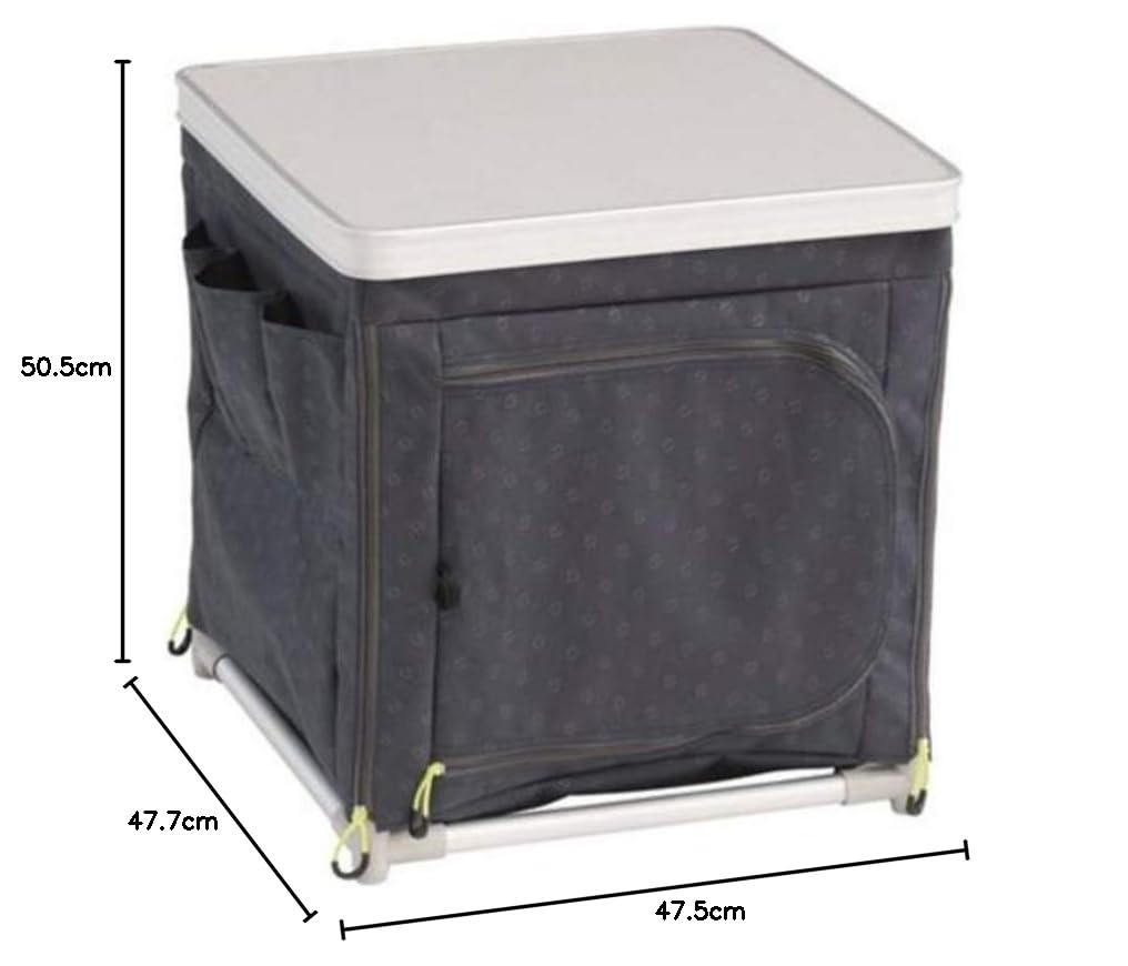 outwell-tinos-kleiderschrank-faltbarer-campingschrank-mit-2-b-den-indigo-blau image 2