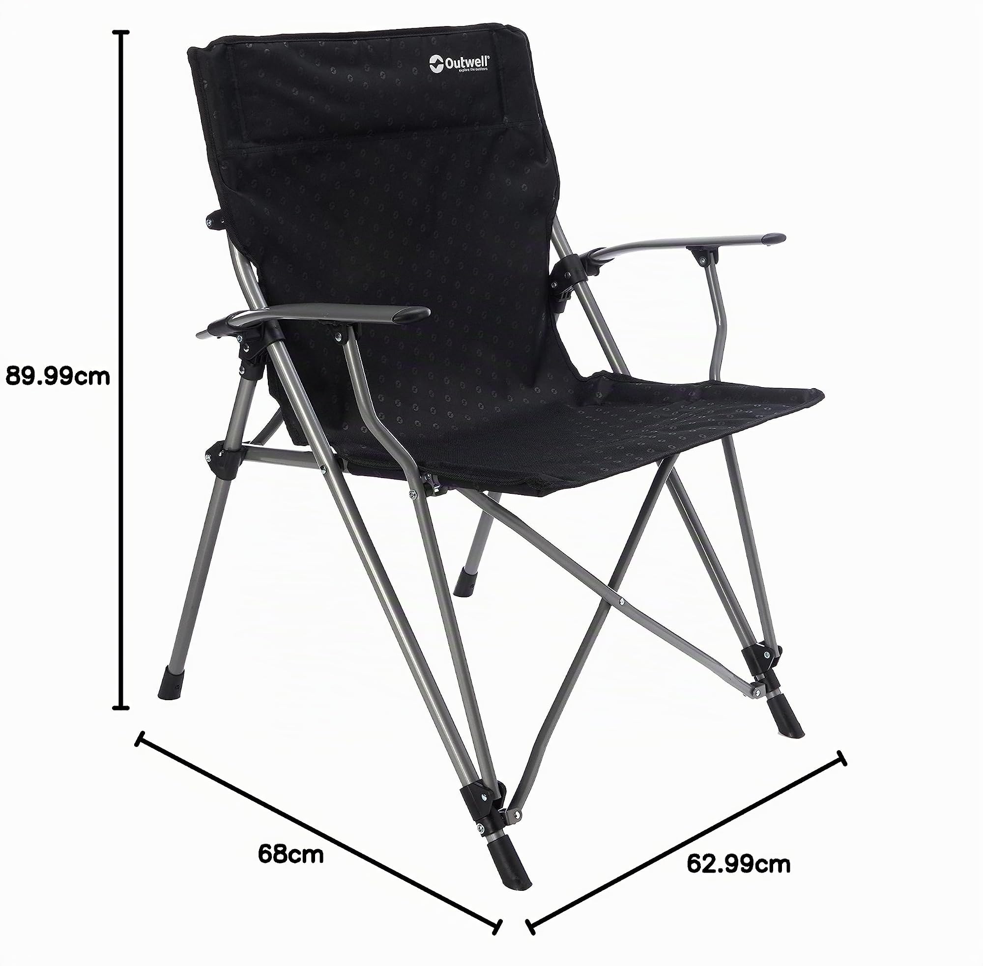 outwell-goya-campingstuhl-klappstuhl-mit-armlehnen-aus-hochfestem-stahl-100-kg-t image 2